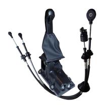 Kit Alavanca Cambio E Cabo De Marcha Duplo Agile Montana Lente Cor Preta