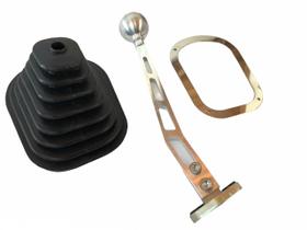 Kit Alavanca Clark Billet Manopla Polida Coifa Aro Console Ford Maverick