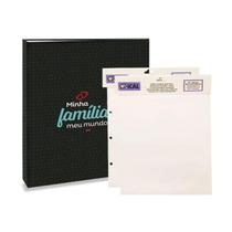 Kit Álbum Autocolante Minha Família + 2 Refil Ical