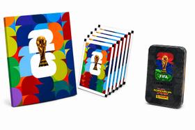 Kit Álbum Brochura com 42 Figurinhas e Lata Colecionável Exclusiva Kit Álbum Brochura com 42 Figurinhas e Lata Colecionável Exclusiva