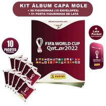 Kit Album Brochura Copa Do Mundo 2022 + 50 Figurinhas + 01 - Excelente