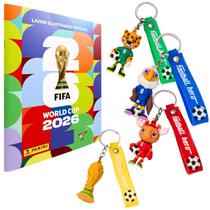 Kit Álbum Brochura e Chaveiros Copa do Mundo 2026 Panini