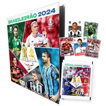 Kit Album Capa Dura Brasileião 2024 + 300 Figurinhas (60Env) Campeonato Brasileiro 2024