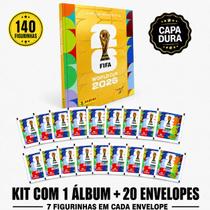 Kit Álbum Capa Dura Ouro 140 Figurinhas Copa Do Mundo Fifa 2026 Kit Álbum Capa Dura Ouro 140 Figurinhas Copa Do Mundo Fifa 2026