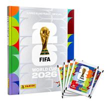 Kit Álbum Capa Dura Prata Copa Do Mundo 2026 +175 Figurinhas