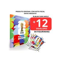 Kit Álbum Capa Mole Copa Do Mundo Fifa 2026 + 12 Envelopes com 84 Figurinhas Panini Kit Álbum Capa Mole Copa Do Mundo Fifa 2026 + 12 Envelopes com 84 Figurinhas Panini