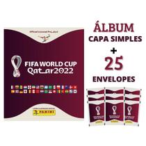 Kit Album Copa Do Mundo 2022 Qatar + 25 Envelopes Panini