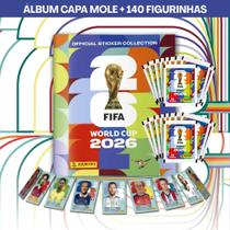 Kit Álbum Copa Do Mundo Fifa 2026 Capa Mole +140 Figurinhas Kit Álbum Copa Do Mundo Fifa 2026 Capa Mole +140 Figurinhas