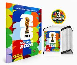 Kit Álbum Copa Do Mundo FIFA 2026 Original Com 21 Figurinhas Kit Álbum Copa Do Mundo FIFA 2026 Original Com 21 Figurinhas