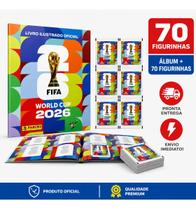Kit Álbum Copa Do Mundo Fifa 70 Figurinhas Capa Mole 2026 Kit Álbum Copa Do Mundo Fifa 70 Figurinhas Capa Mole 2026