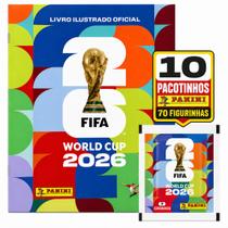 Kit Álbum de Figurinhas Capa Dura + 70 Figurinhas Copa do Mundo FIFA 2026 - Panini Kit Álbum de Figurinhas Capa Dura + 70 Figurinhas Copa do Mundo FIFA 2026 - Panini