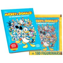 Kit Album Hq Mickey e Donald Em Patópolis Com 180 Figurinhas