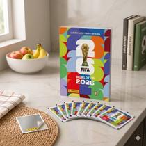 Kit Álbum Ilustrado Brochura Copa 2026 Panini + 10 Pacotes 70 Figurinhas World Cup Cromos Especiais