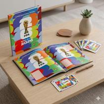Kit Álbum Ilustrado Brochura Copa 2026 Panini + 20 Pacotes 140 Figurinhas World Cup Cromos Especiais Kit Álbum Ilustrado Brochura Copa 2026 Panini + 20 Pacotes 140 Figurinhas World Cup Cromos Especiais