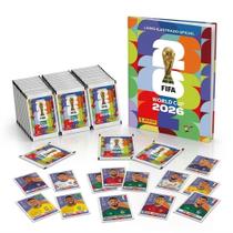 Kit Álbum Ilustrado Brochura Copa 2026 Panini + 30 Pacotes 210 Figurinhas World Cup Cromos Especiais