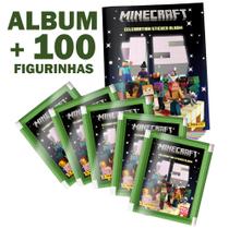 Kit Album Minecraft + 100 Figurinhas Mundo dos Games 15 Anos