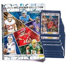 Kit Álbum NFL Footbal League 2025 + 50 Figurinhas National Footbal League Futebol Americano