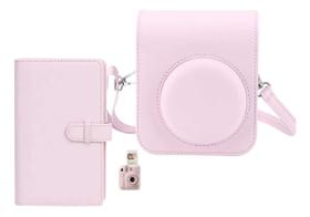 Kit Álbum P/108 Fotos Mini +case Bolsa P/ Camera Instax Mini
