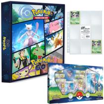 Kit Álbum Pasta Fichário Pokémon GO com Box Equipe Sabedoria Treinadora Blanche e 10 Folhas 9 Bolsos Kit Álbum Pasta Fichário Pokémon GO com Box Equipe Sabedoria Treinadora Blanche e 10 Folhas 9 Bolsos