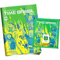 Kit Album Time Olimpíadas Paris 2024 + 50 Figurinhas (10env) - Panini