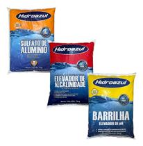 Kit Alcalinidade + Barrilha + Sulfato Piscina 2kg Hidroazul