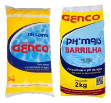 Kit Alcalinidade Ph Certo E Barrilha Ph Mais Genco 2kg Kit Alcalinidade Ph Certo E Barrilha Ph Mais Genco 2kg