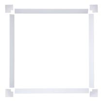 Kit Alçapão Moldura Forro Dry Wall e PVC 60x60 BRANCA