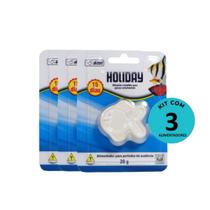 Kit Alcon Férias Alimentador Holiday 20g p/ 15 dias C/ 3 unidades