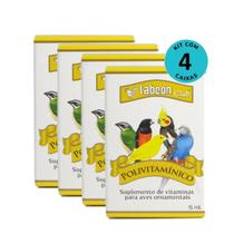 Kit Alcon Labcon Club Polivitamínico 15ml Com 4 unidades