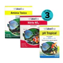 Kit Alcon Labcon para aquário de água doce-Amônia-Nitrito-PH Tropical