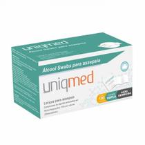 KIT ALCOOL SWAB UNIQMED 1CX 500 UNID 05CX x100un KIT ALCOOL SWAB UNIQMED 1CX 500 UNID 05CX x100un
