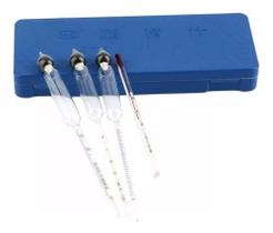 Kit Alcoômetro Medidor Teor Alcoólico Cerveja Vinho E4569