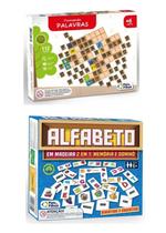 Kit Alfabetização 2 Jogos Alfabeto 2em1 + Formando Palavras