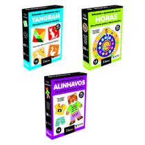 Kit Alfabetização 3 Jogos Educativos Pedagógicos Em Madeira - Educa Brinquedos