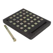 Kit Alfabeto e Algarismo Tandy Leather 1/4'' 8137-00 Kit Alfabeto e Algarismo Tandy Leather 1/4'' 8137-00