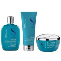 Kit Alfaparf Curls shampoo 250ml condicionador 200ml e máscara 200ml para cachos definidos e leves