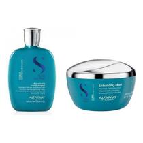 Kit Alfaparf Curls shampoo 250ml e máscara 200ml para cachos hidratados definidos e macios sempre
