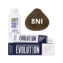 Kit Alfaparf Evolution Of The Color 8NI Louro Claro Intenso 60ml + OX 20V 90ml Kit Alfaparf Evolution Of The Color 8NI Louro Claro Intenso 60ml + OX 20V 90ml