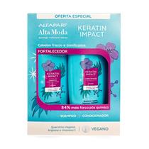Kit Alfaparf Keratin Impact Fortalecedor Shampoo+Condicionador 300ml Kit Alfaparf Keratin Impact Fortalecedor Shampoo+Condicionador 300ml