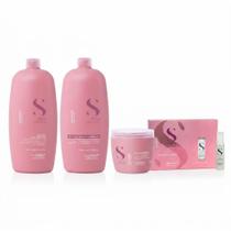 Kit Alfaparf Moisture Shampoo 1L Condicionador 1L Mascara 500g e Ampola 6x13ml