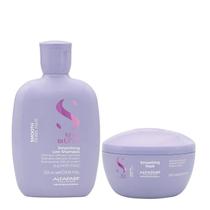 Kit Alfaparf Professional Semi Di Lino Smooth Smoothing - Shampoo 250ml + Máscara 200ml