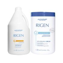 Kit Alfaparf Rigen Hydrating - Shampoo 3500ml + Máscara 975g