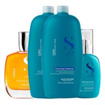 Kit Alfaparf SDL Curls - Shampoo+Condicionador+Creme+Óleo