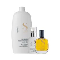 Kit Alfaparf SDL Diamond - Sh 1000ml + Fin 125ml+ Óleo 50ml