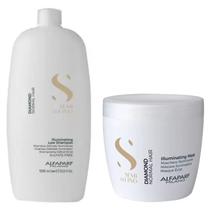 Kit Alfaparf SDL Diamond Shampoo 1l e Mascara 500g