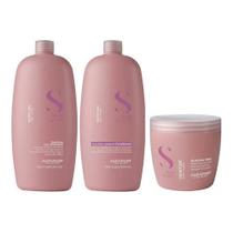 Kit alfaparf sdl moisture shampoo 1l + mascara 500 + leave in 1l original