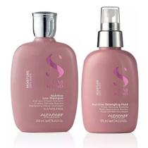 Kit alfaparf sdl moisture shampoo fluido sem enxágue