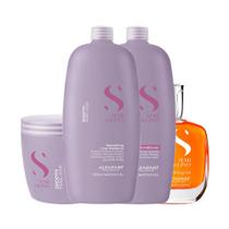 Kit Alfaparf SDL Smooth Smoothing - Sh+Cond+Másc+Óleo