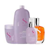 Kit Alfaparf SDL Smooth Smoothing Sh + Másc + Creme + Óleo