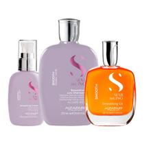 Kit Alfaparf SDL Smooth Smoothing - Shampoo + Creme + Óleo